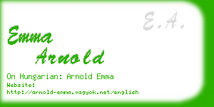 emma arnold business card